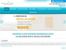 Tablet Screenshot of imagine-developpement.net